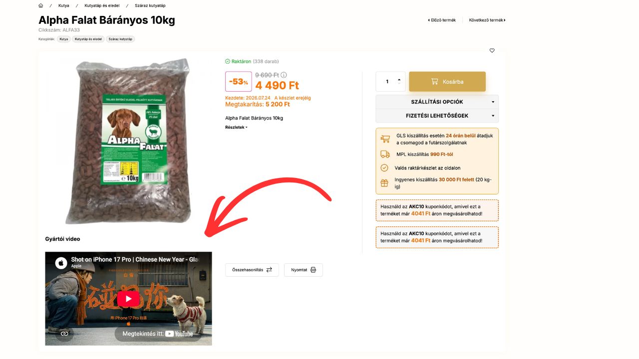 &Aacute;ltal&aacute;nos vide&oacute; elem a term&eacute;koldalra